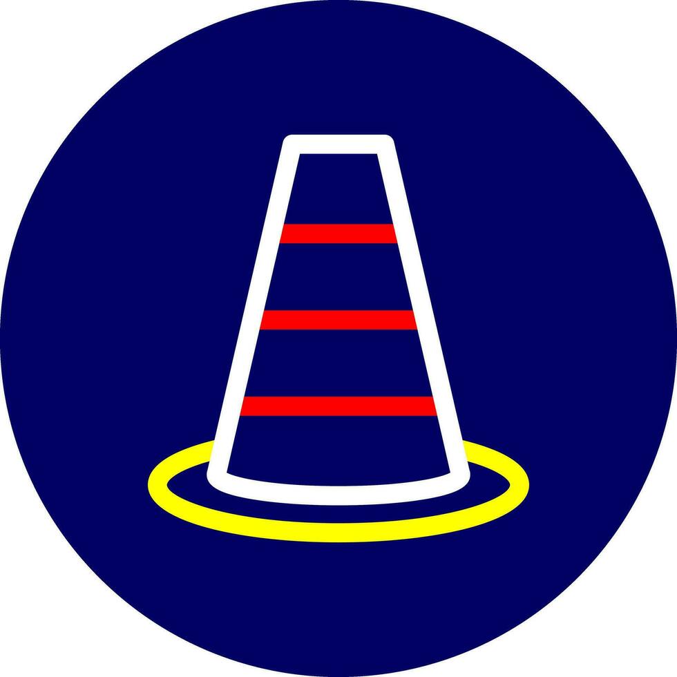 Traffic Cone Creative Icon Design vector