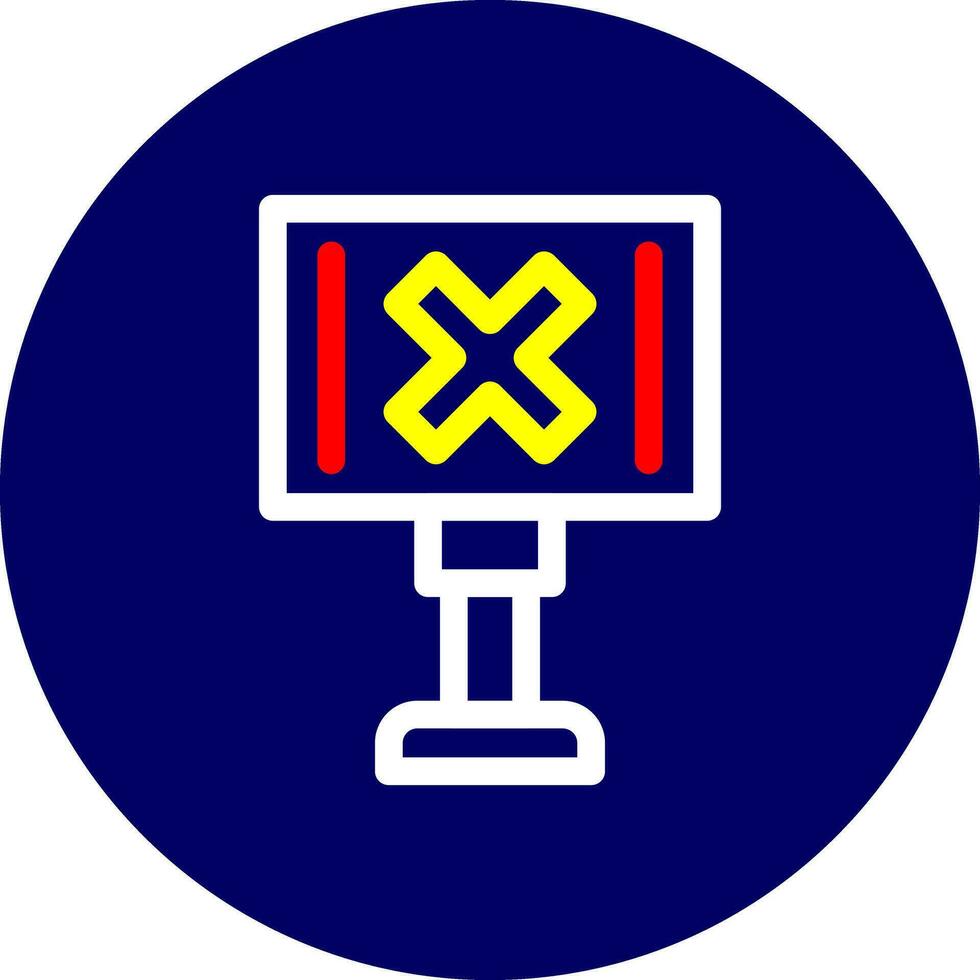 Railroad Crossing Creative Icon Design vector