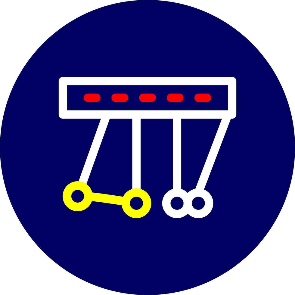 Newton Cradle Creative Icon Design vector