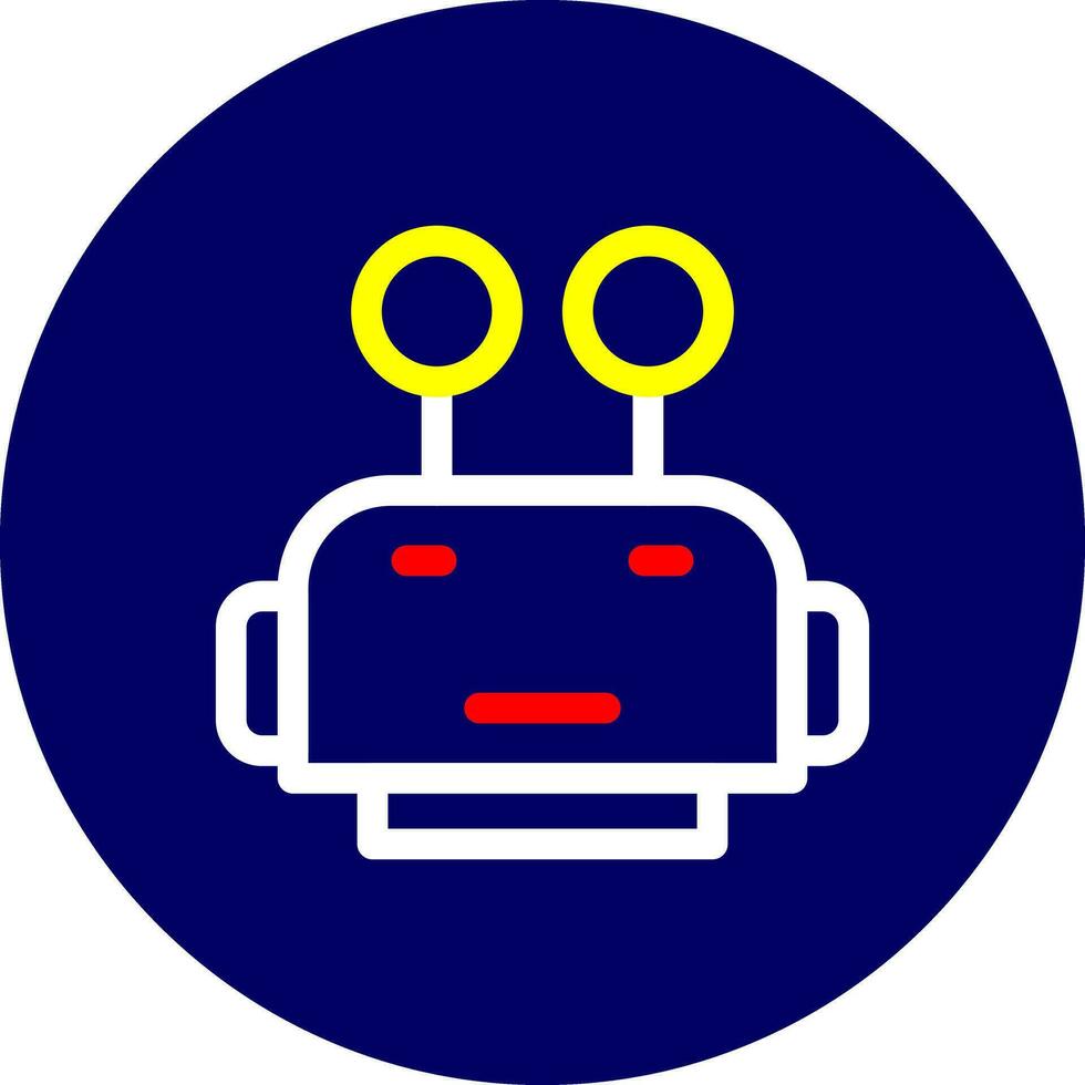 Robot Face Creative Icon Design vector