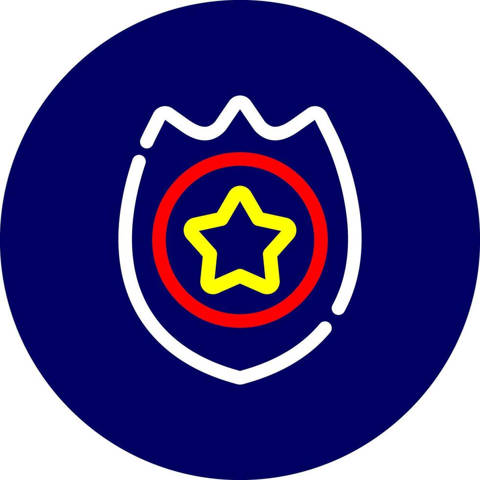Police Badge Creative Icon Design vector