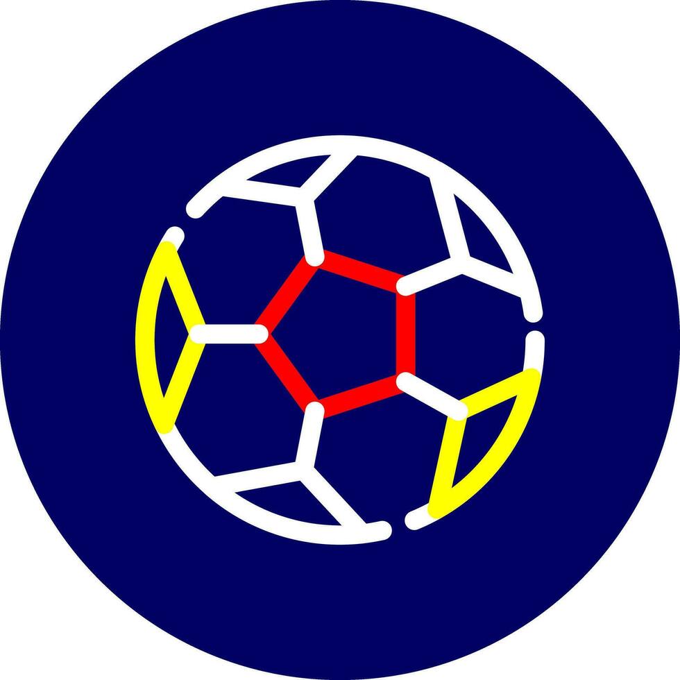 diseño de icono creativo de fútbol vector