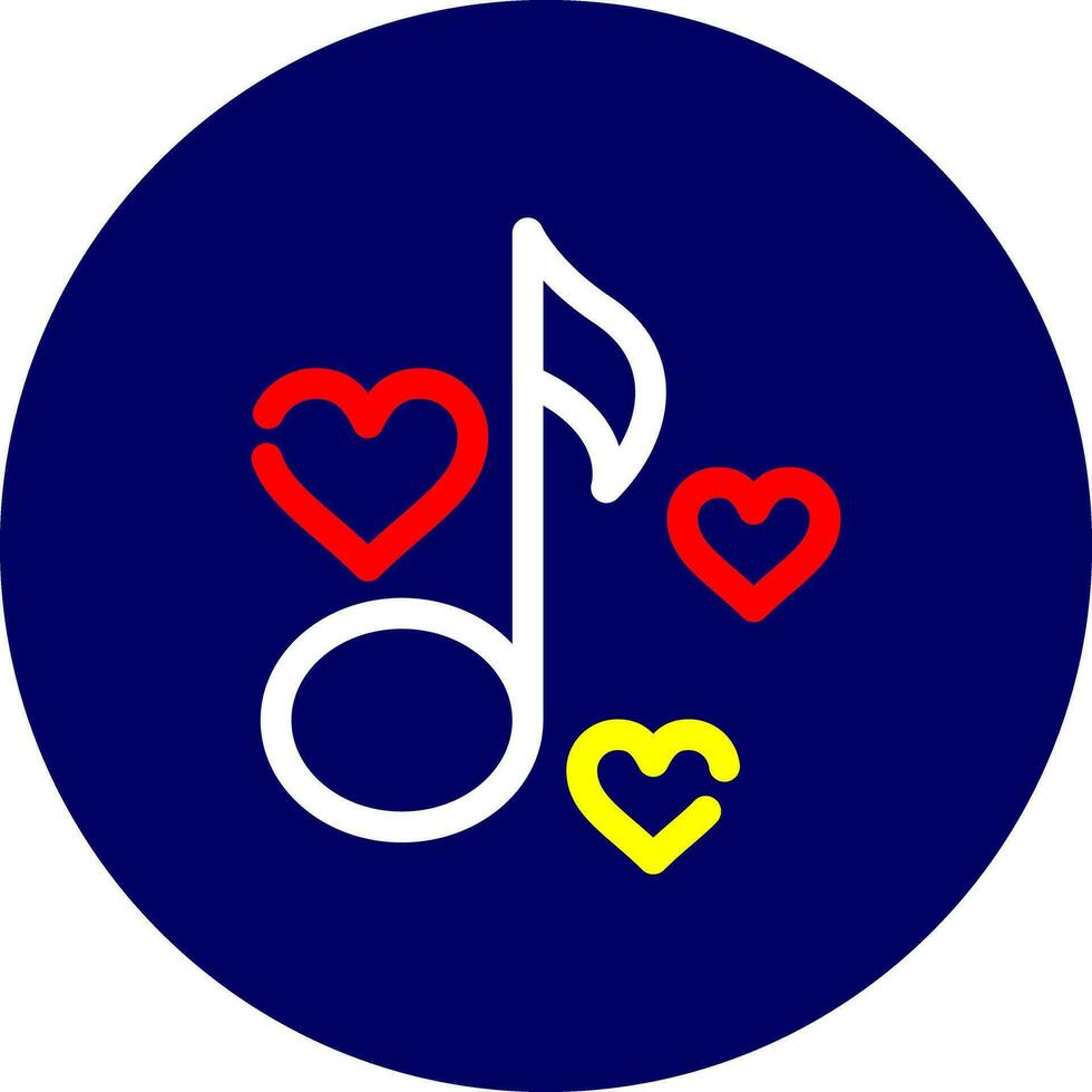 Love Song Creative Icon Design vector