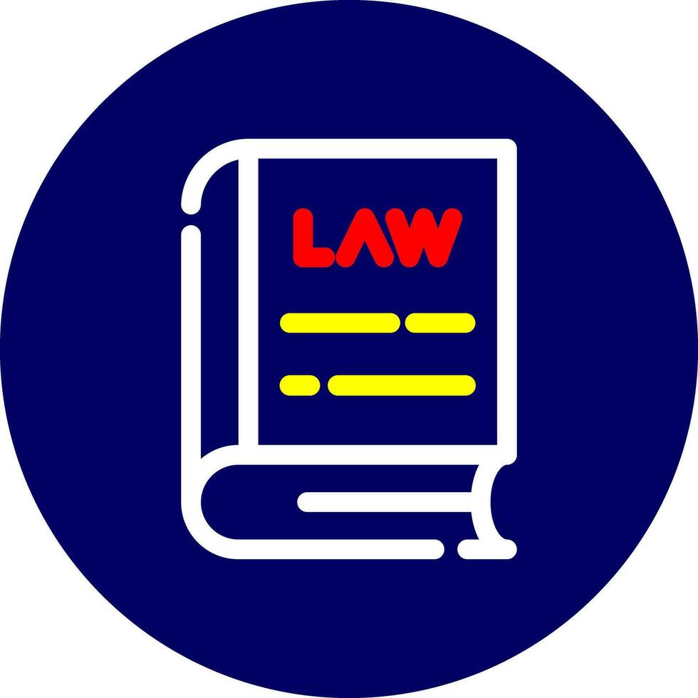 Law Book Creative Icon Design vector