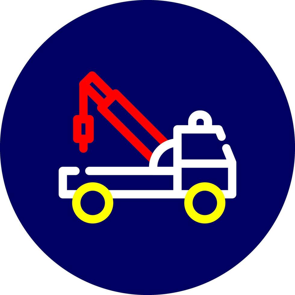 Tow Truck Creative Icon Design vector
