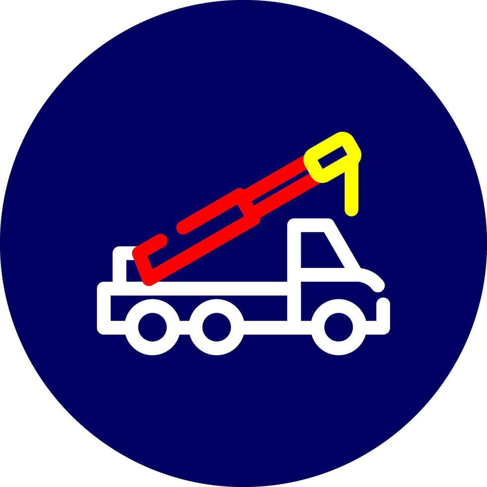 Crane Truck Creative Icon Design vector