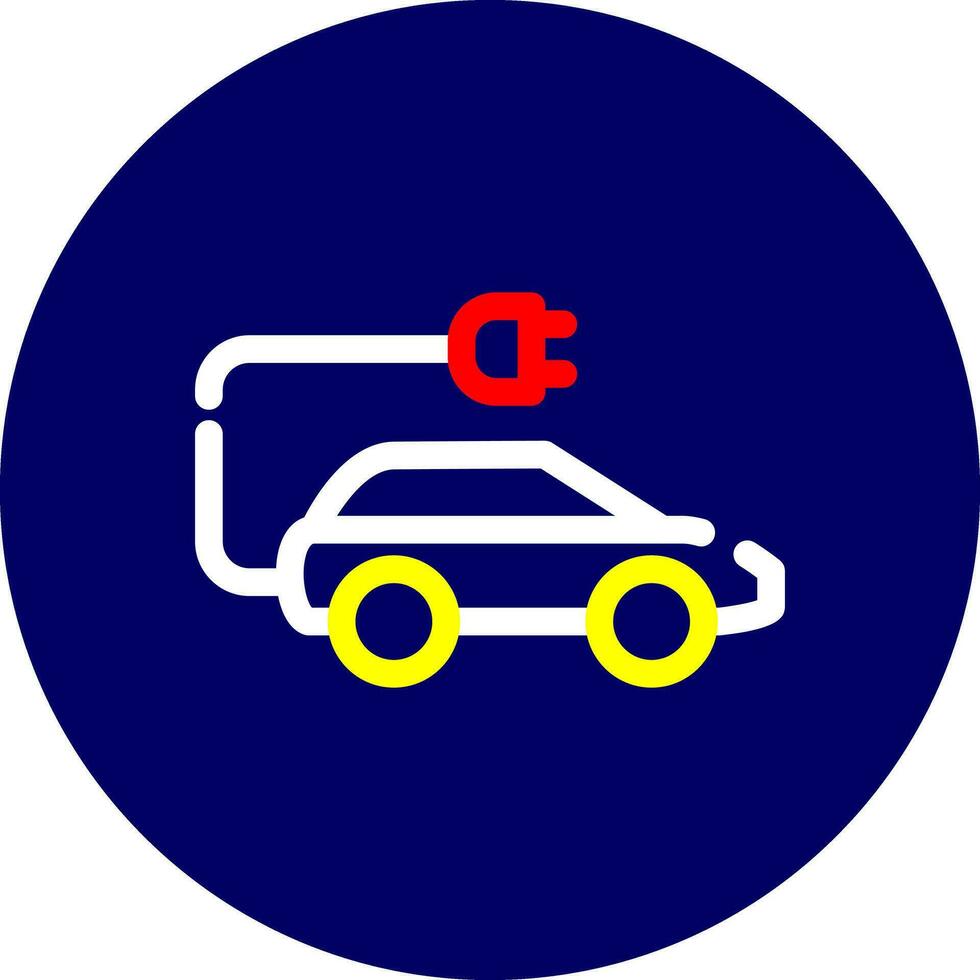 Electric Car Creative Icon Design vector