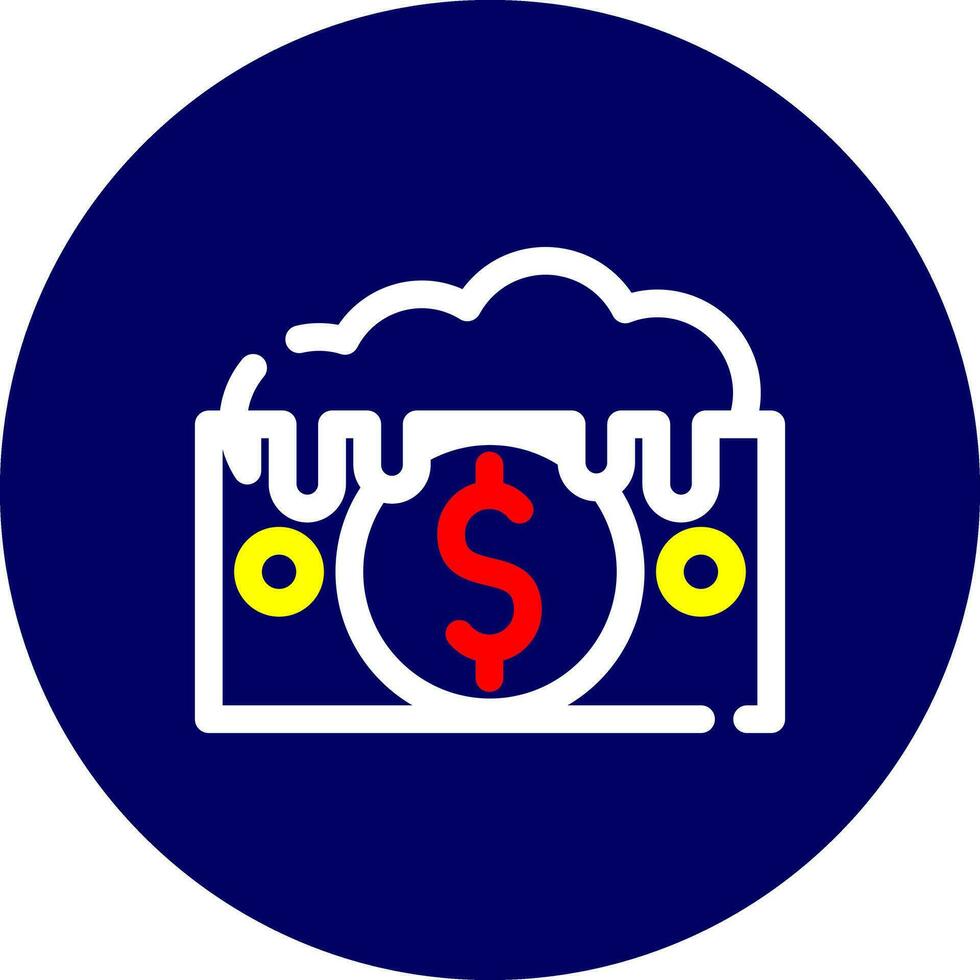 Money Laundering Creative Icon Design vector