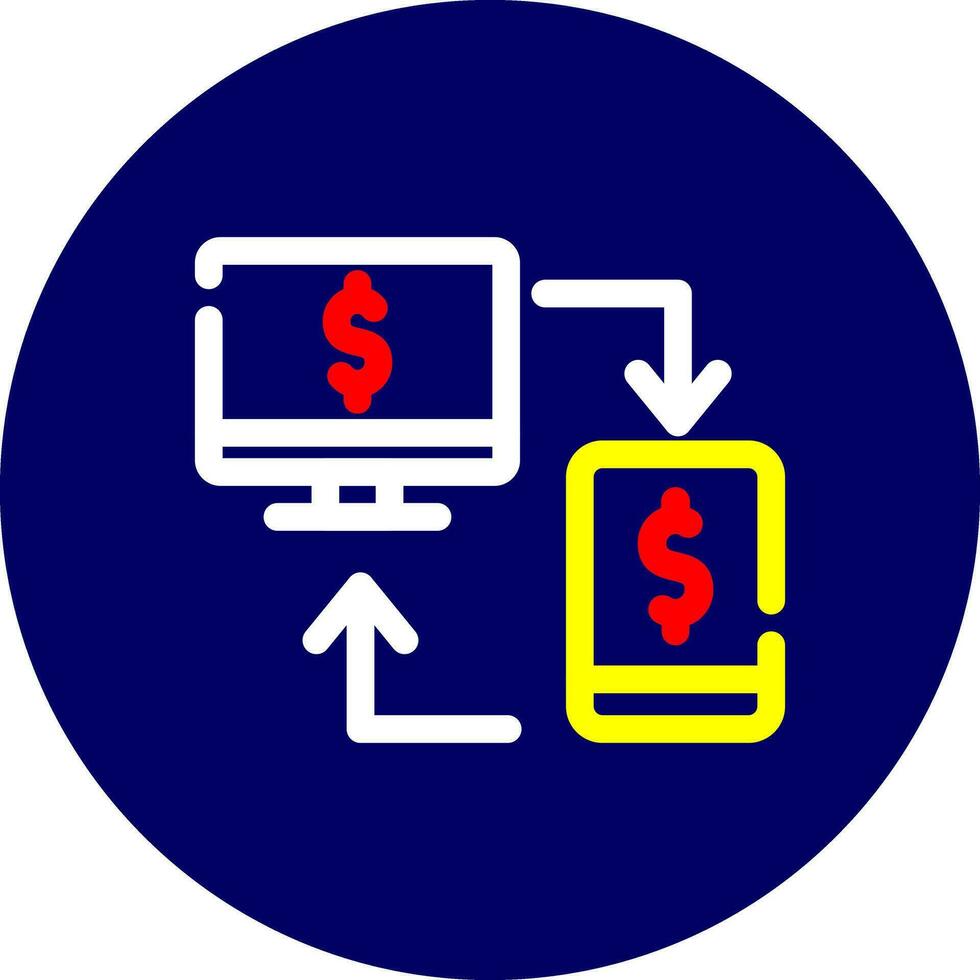 Online Transfer Creative Icon Design vector