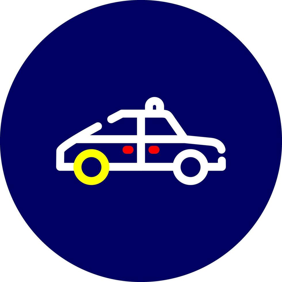 Police Car Creative Icon Design vector