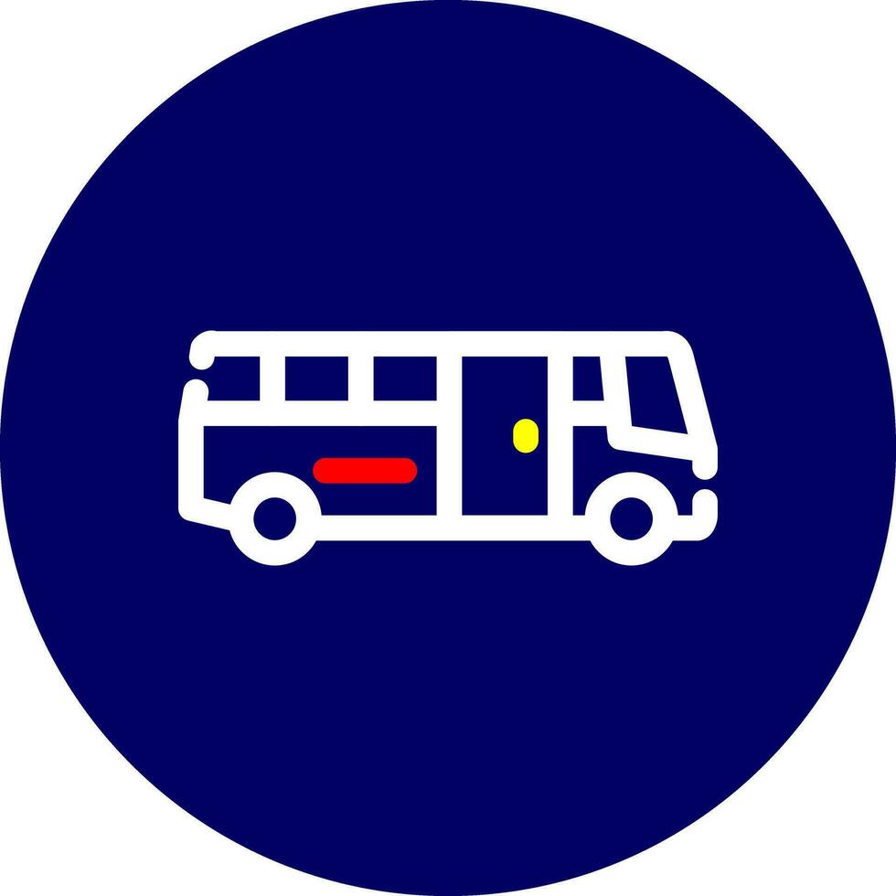 School Bus Creative Icon Design vector