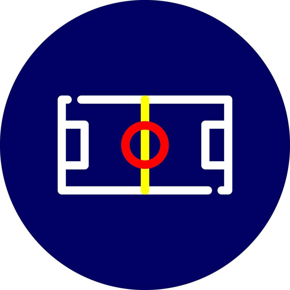 Football Field Creative Icon Design vector