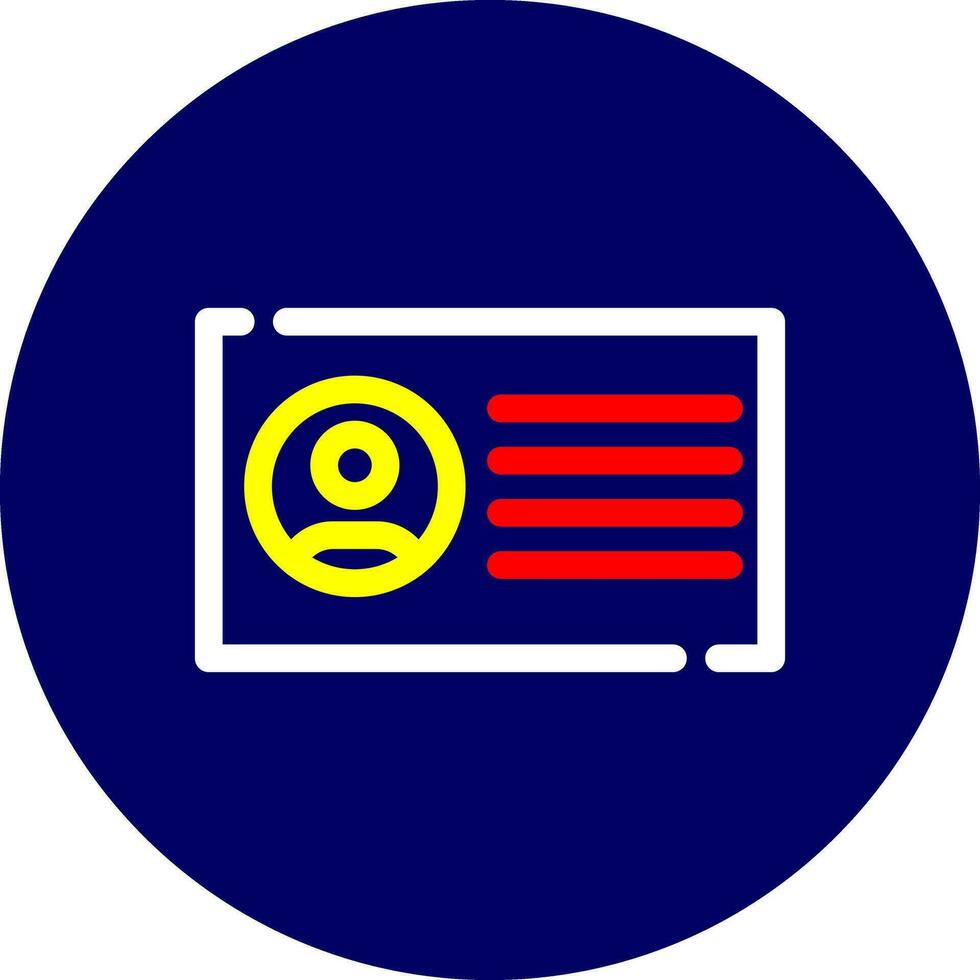 Id Card Creative Icon Design vector