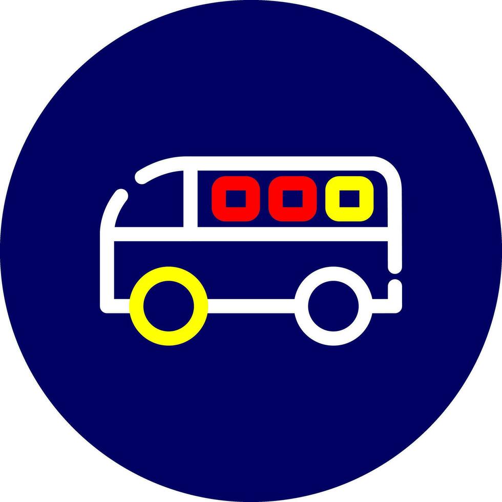 Minivan Creative Icon Design vector