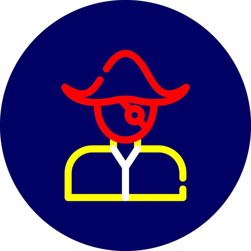 diseño de icono creativo pirata vector