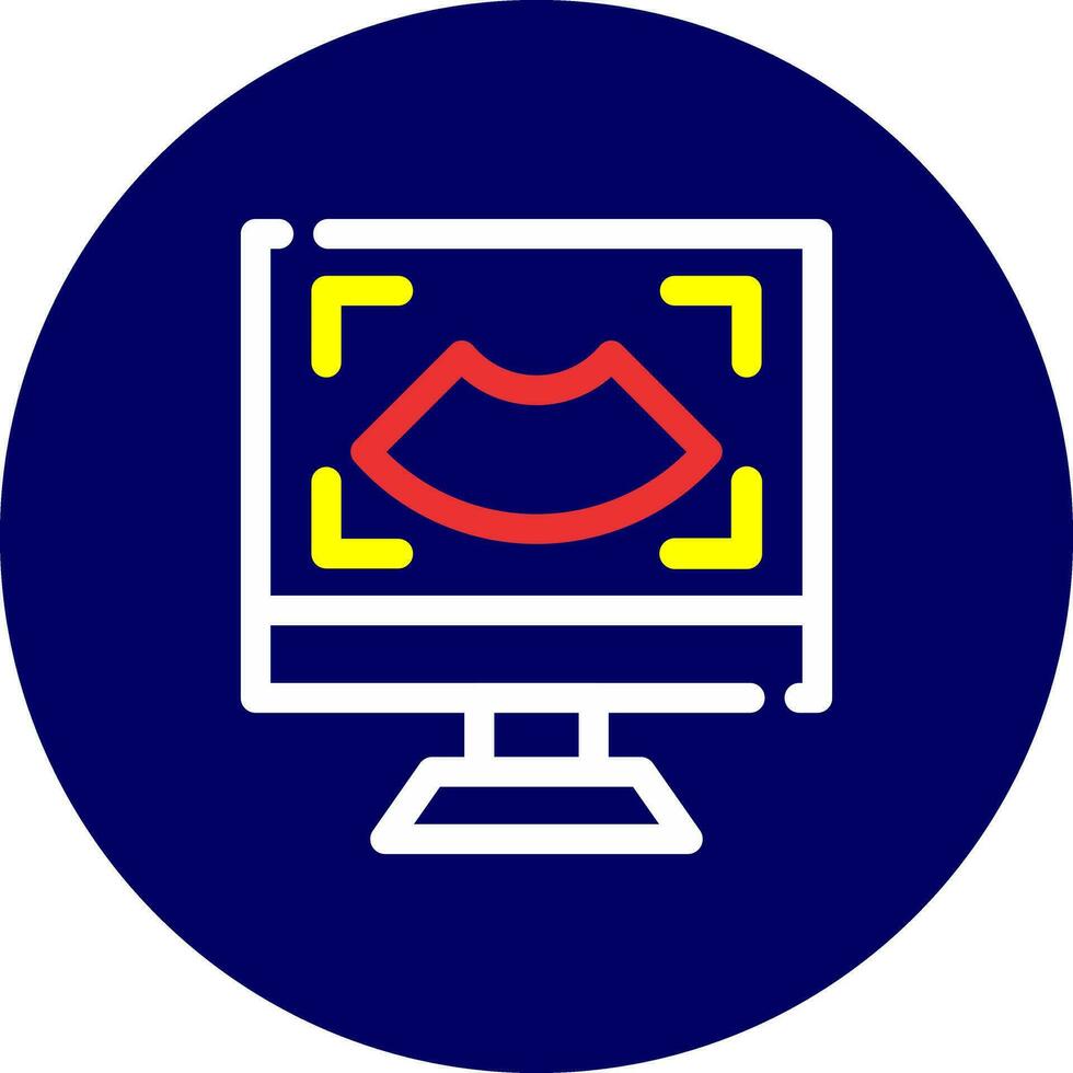 Ultrasound Creative Icon Design vector