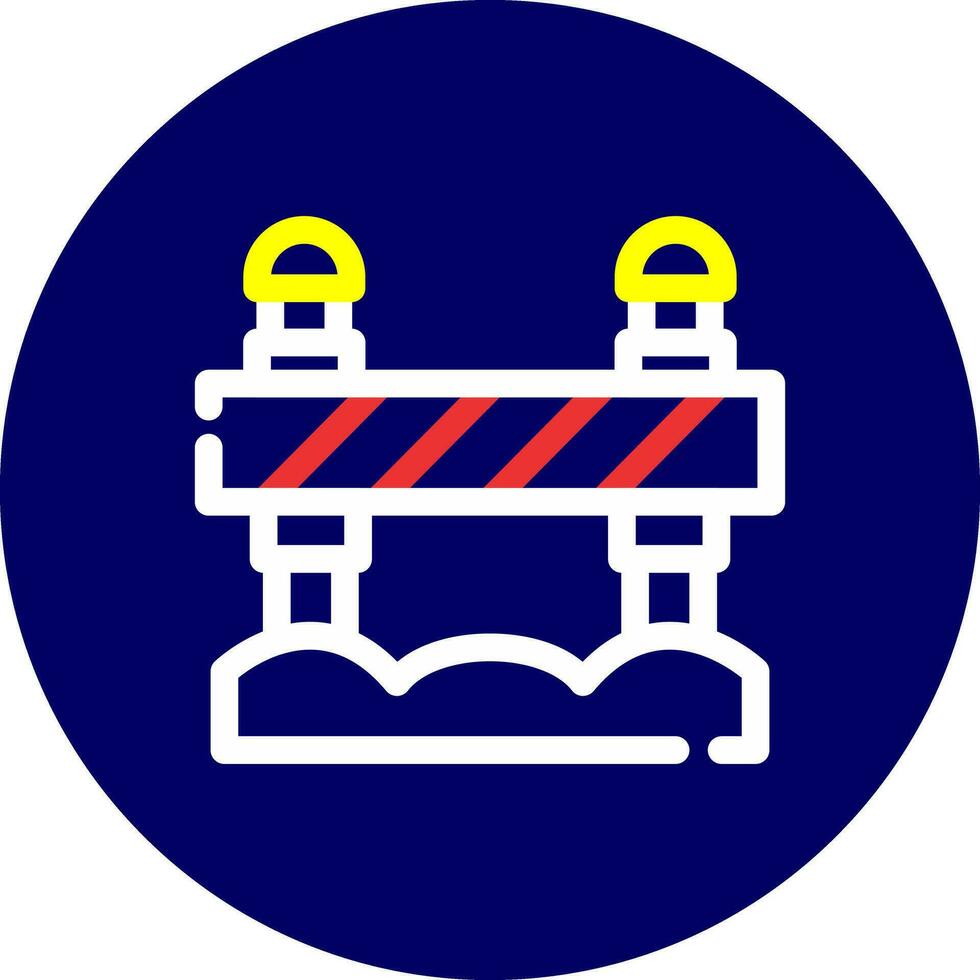 Road Block Creative Icon Design vector