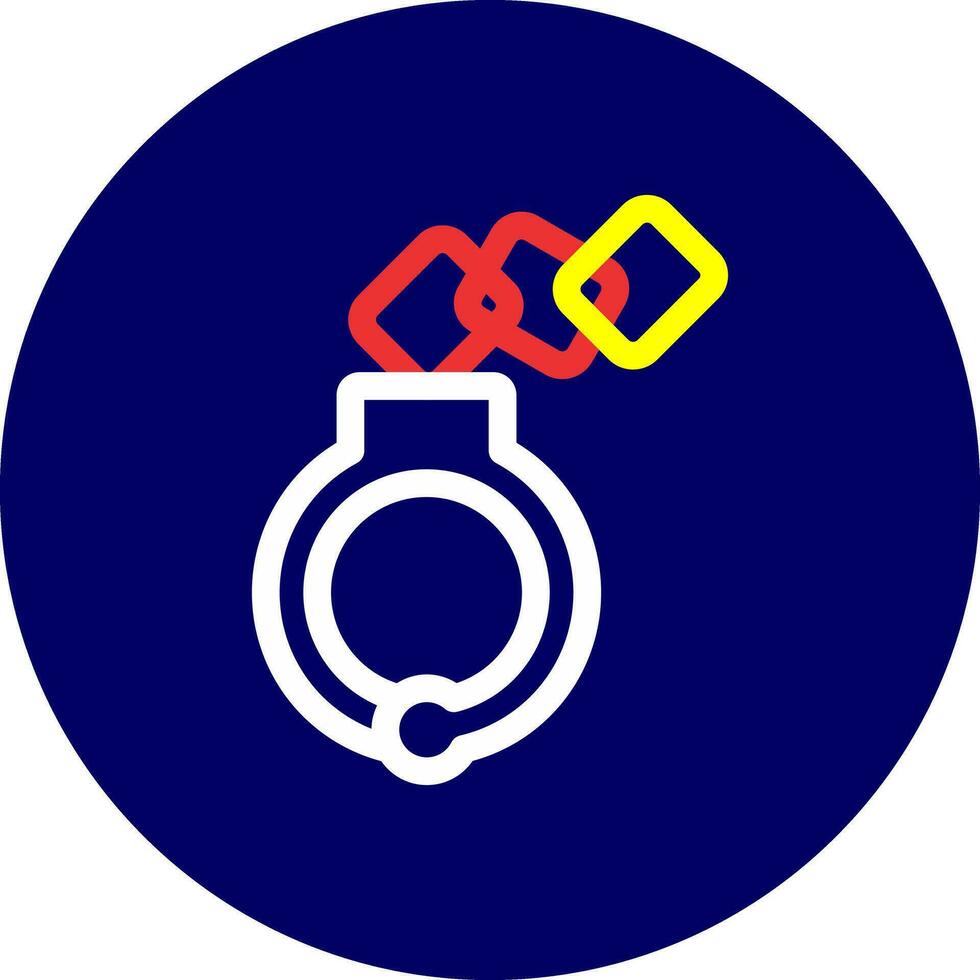 Handcuffs Creative Icon Design vector