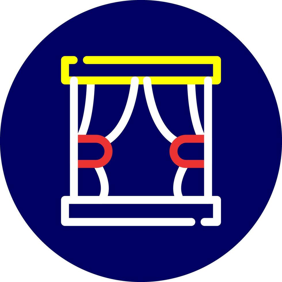 Curtain Creative Icon Design vector
