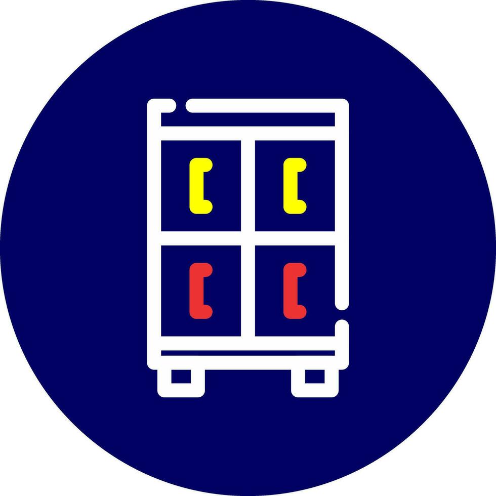 Office Locker Creative Icon Design vector