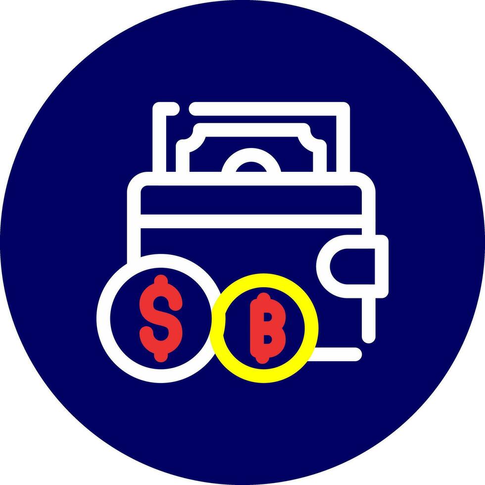 Cryptowallet Creative Icon Design vector