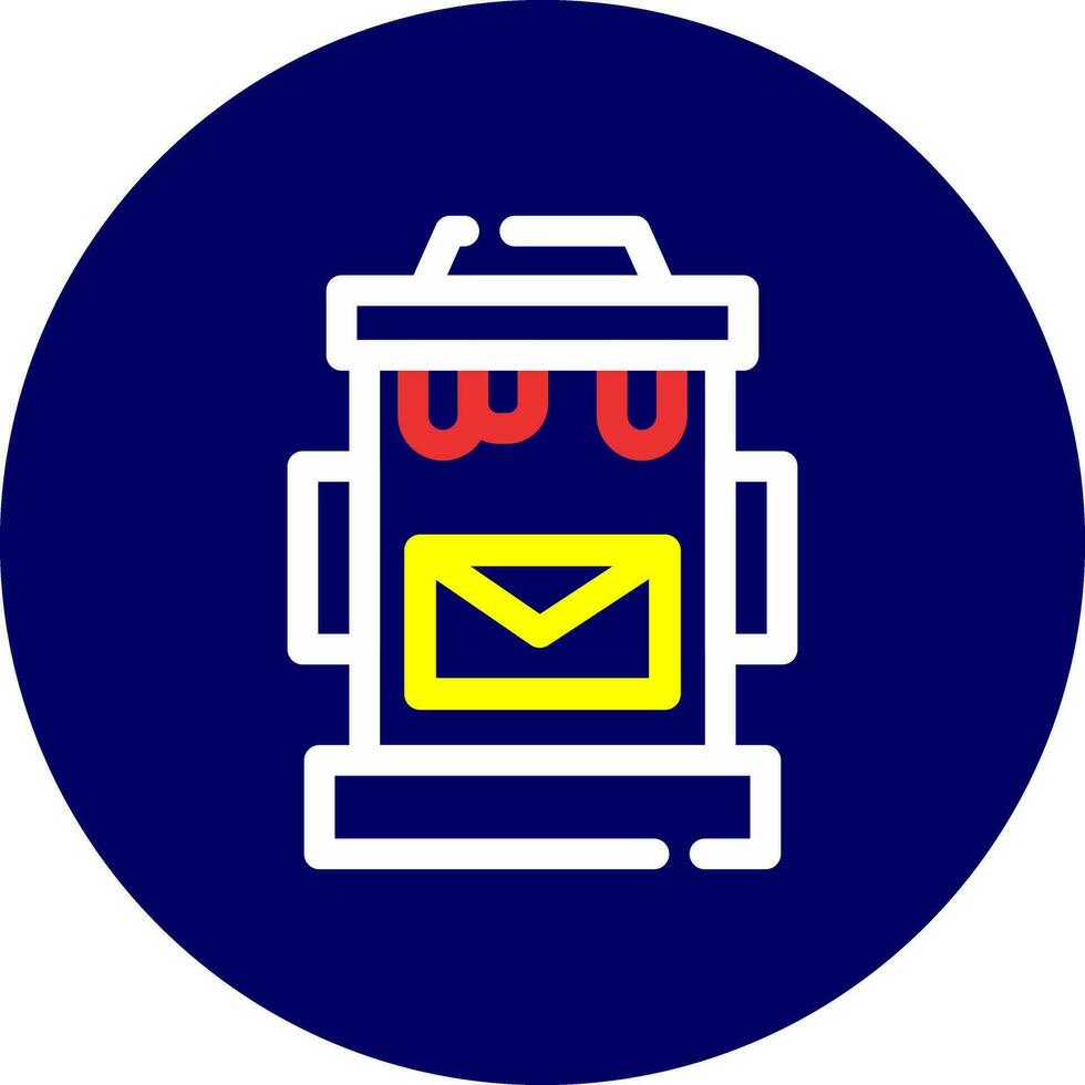 Postbox Creative Icon Design vector