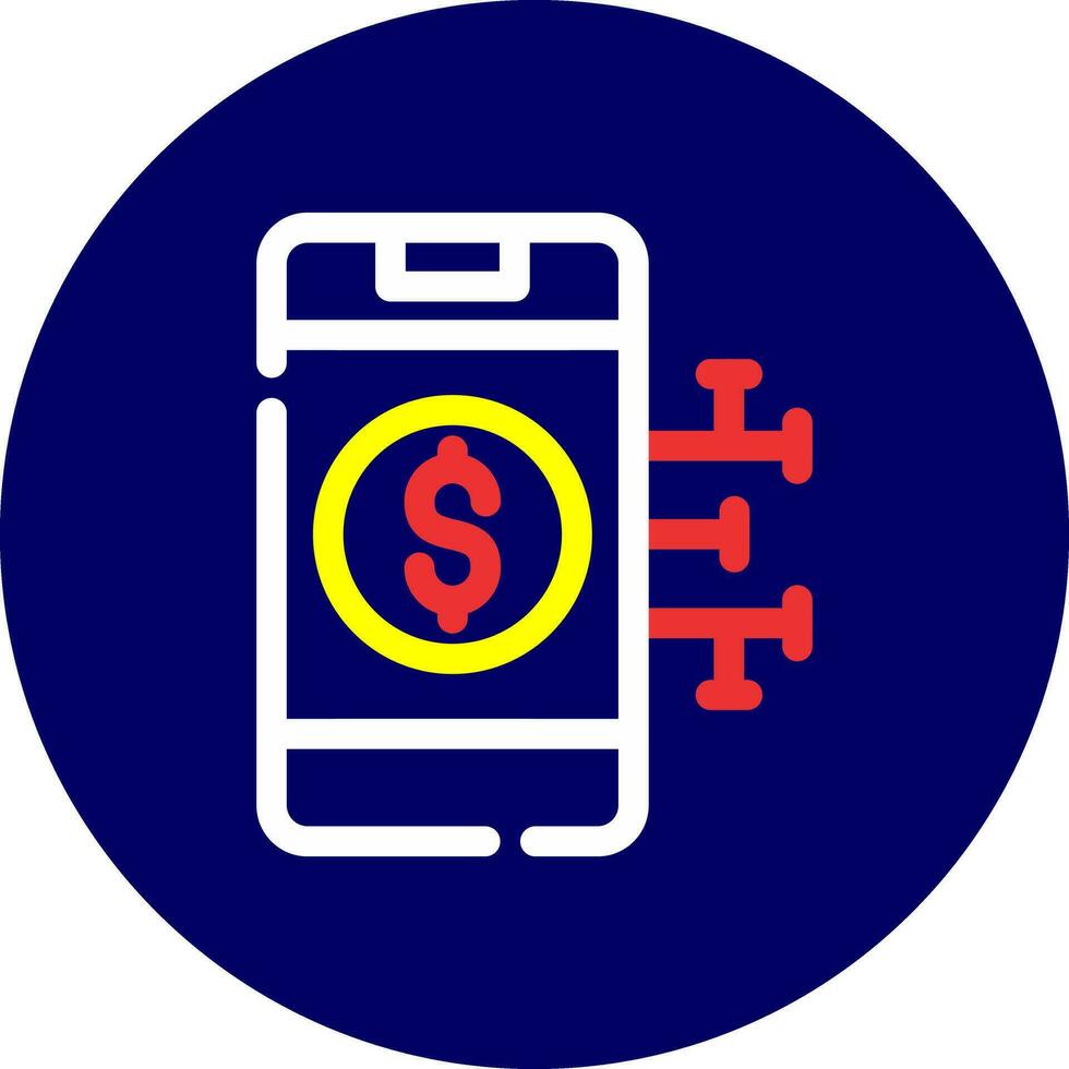 Digital Money Creative Icon Design vector