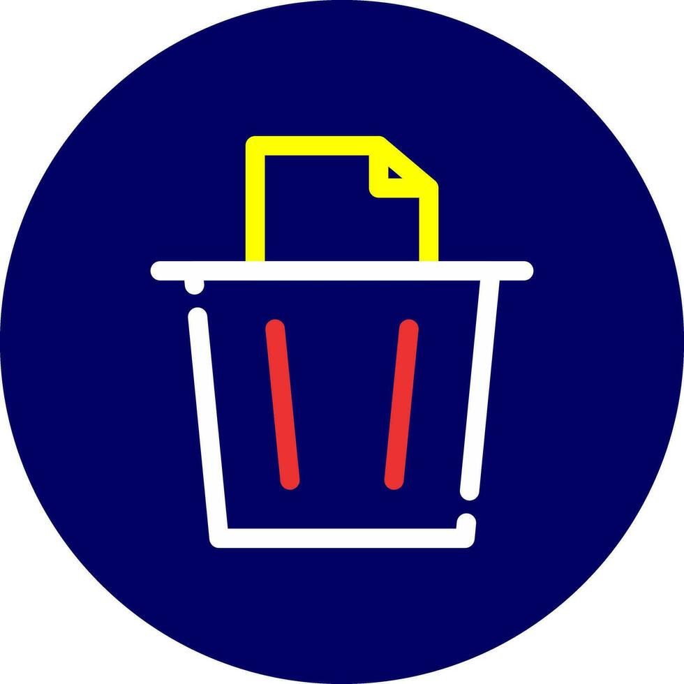 Paper Bin Creative Icon Design vector