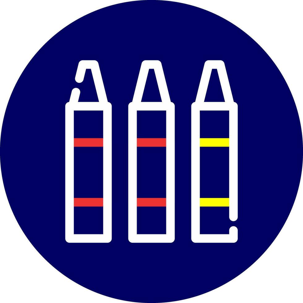 Crayon Creative Icon Design vector