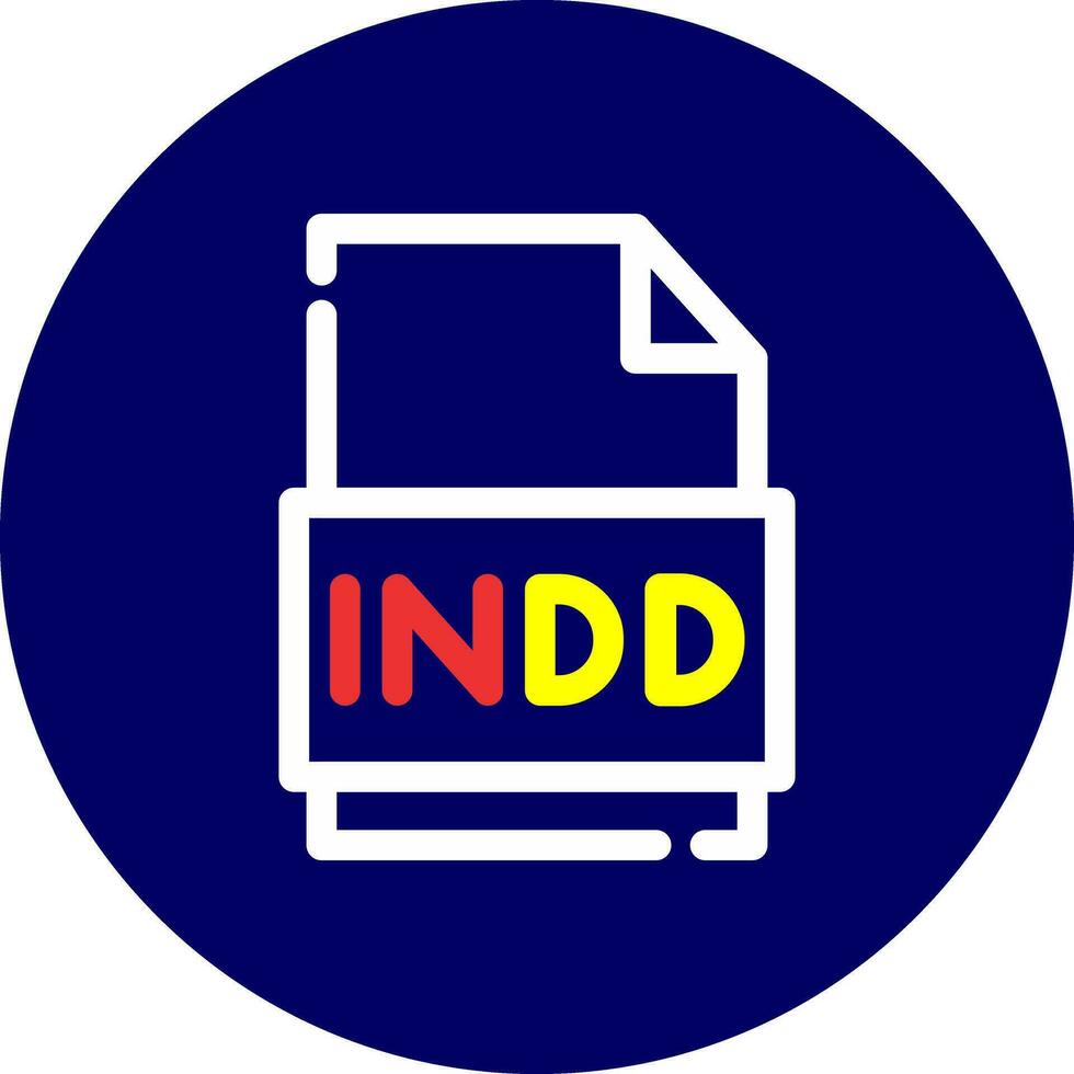 Indd File Creative Icon Design vector