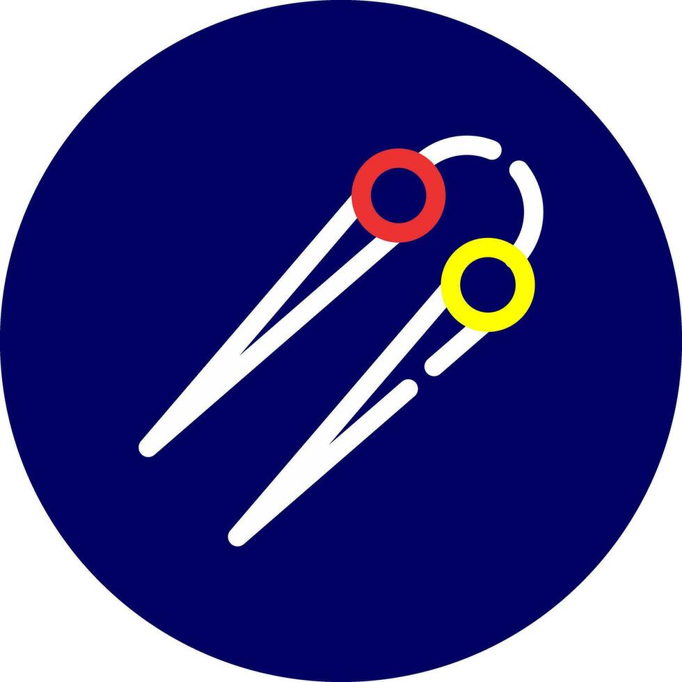 Knitting Needles Creative Icon Design vector