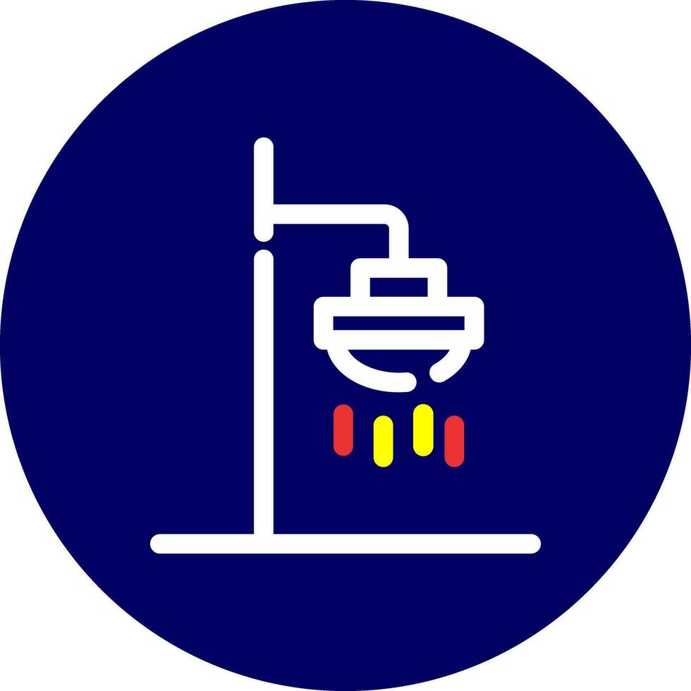 Roof Shower Creative Icon Design vector
