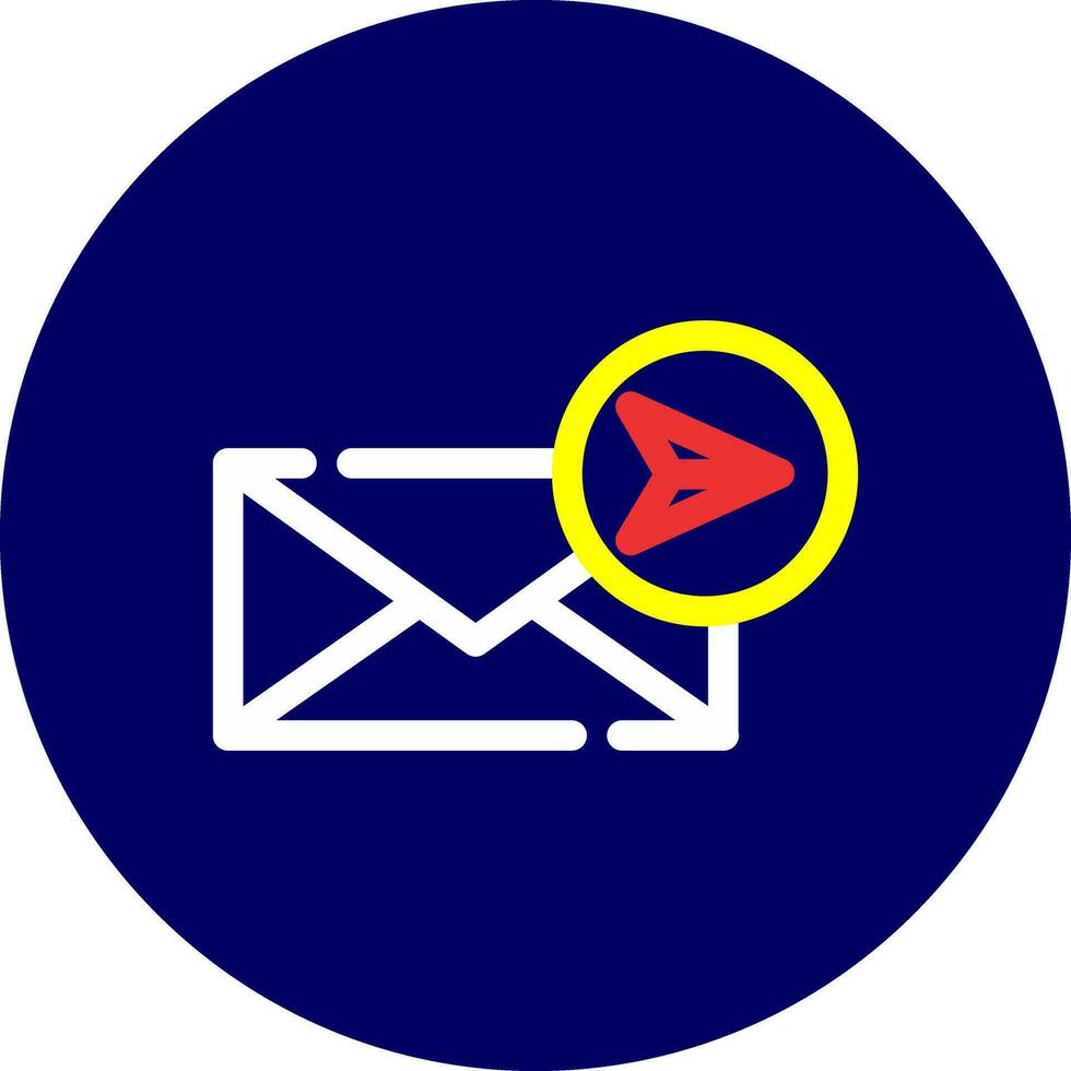 Send Mail Creative Icon Design vector
