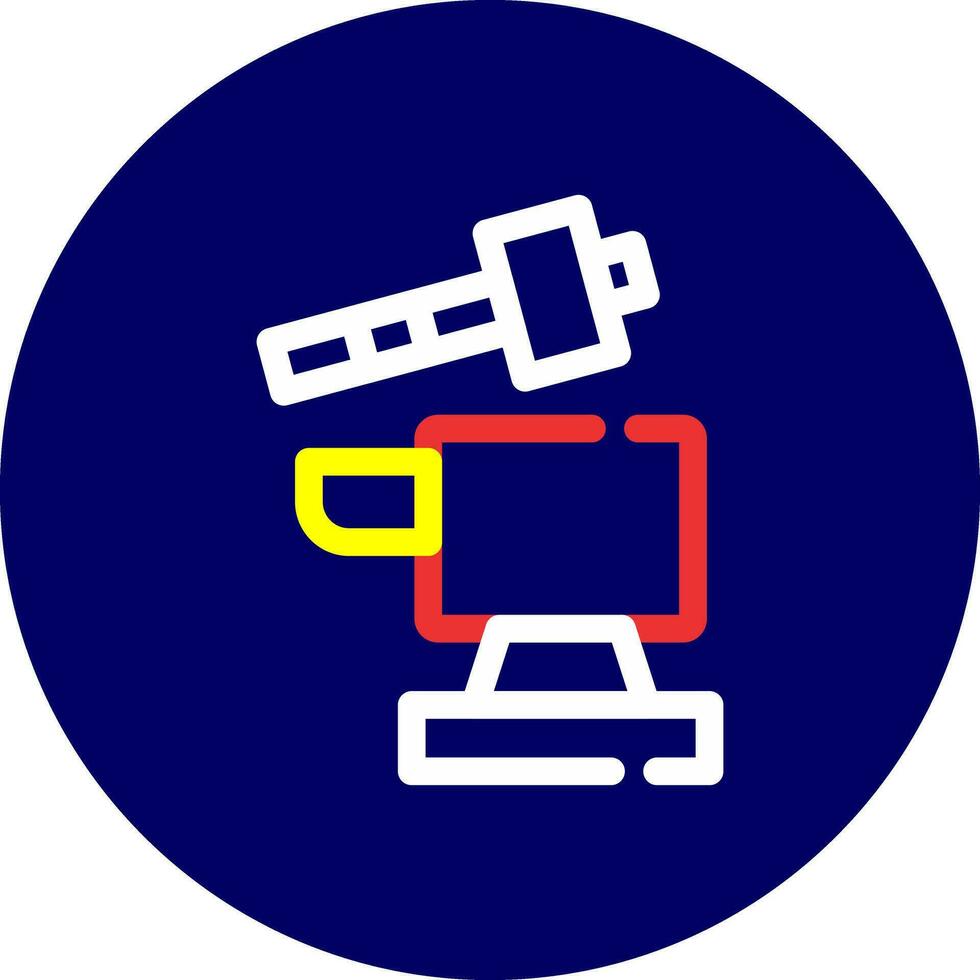 Hammer and anvil Creative Icon Design vector