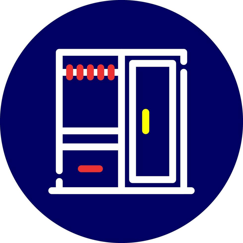 Wardrobe Creative Icon Design vector