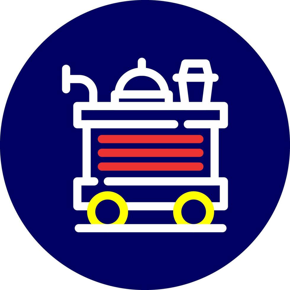 Food Trolley Creative Icon Design vector