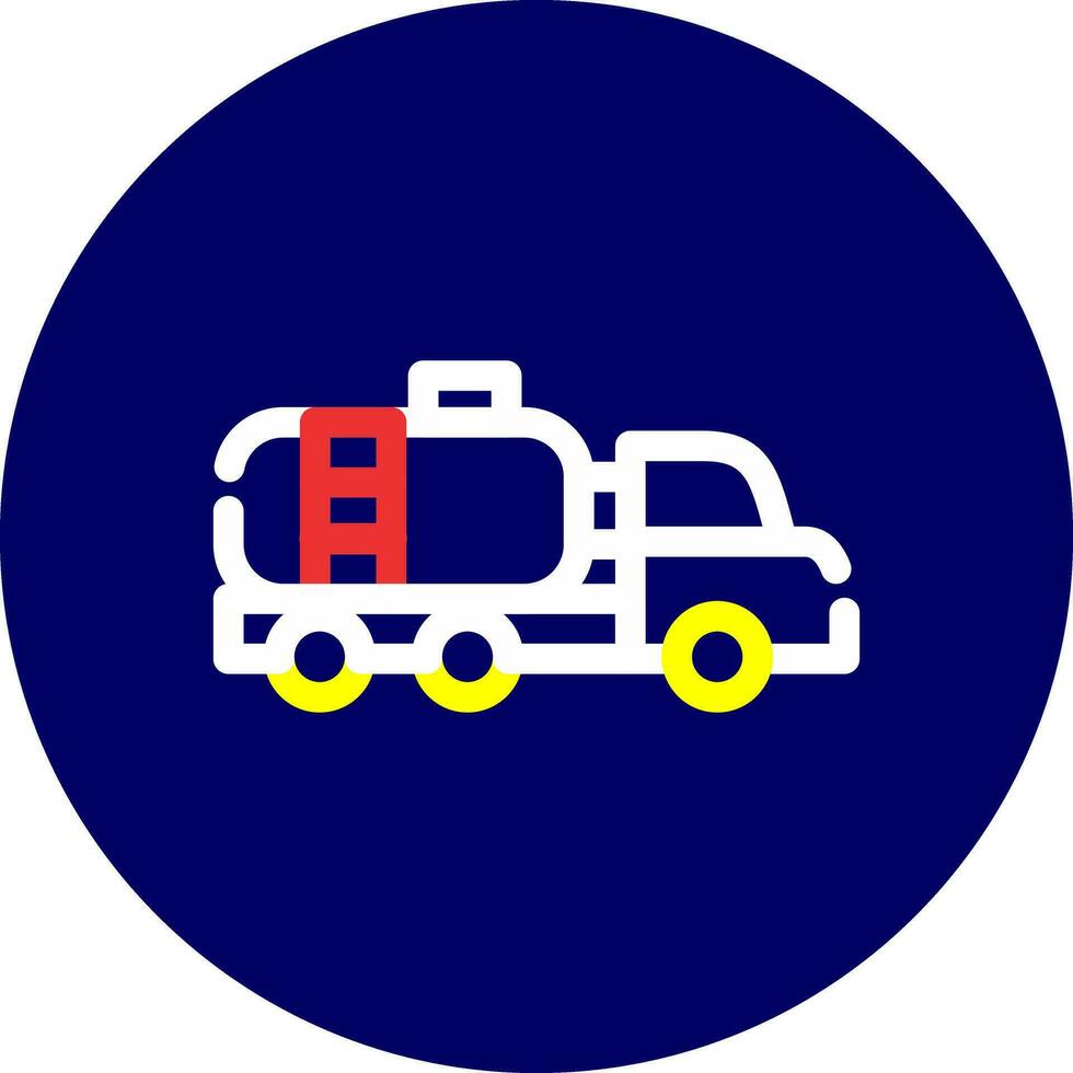 Tanker Truck Creative Icon Design vector