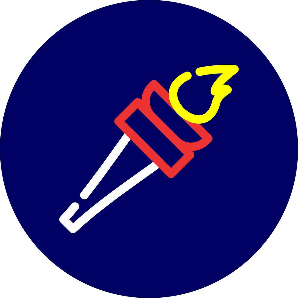 Torch Creative Icon Design vector