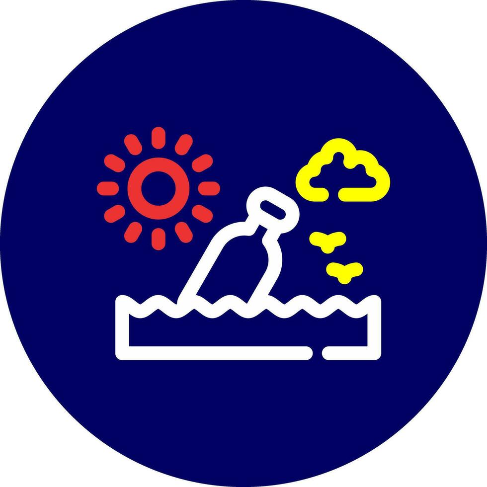Message In A Bottle Creative Icon Design vector