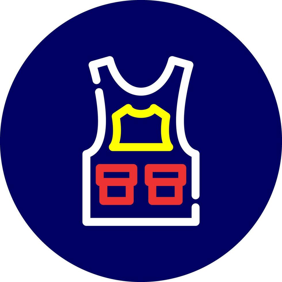 Bulletproof Vest Creative Icon Design vector