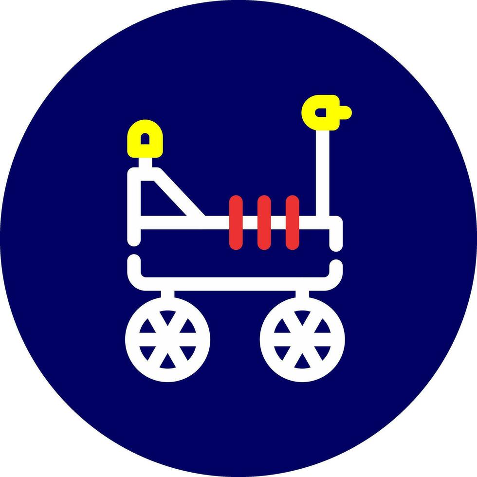 Mars Rover Creative Icon Design vector