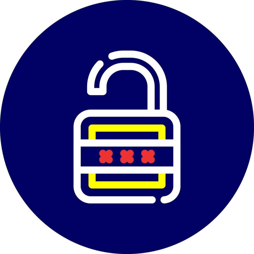 Lock Open Creative Icon Design vector