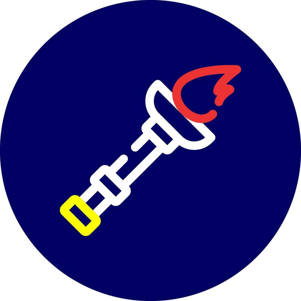 Torch Creative Icon Design vector