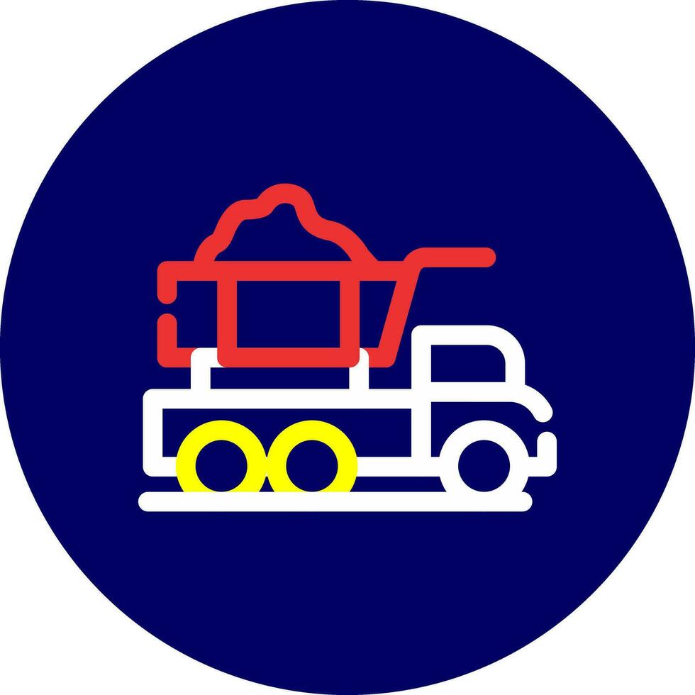 Dump Truck Creative Icon Design vector