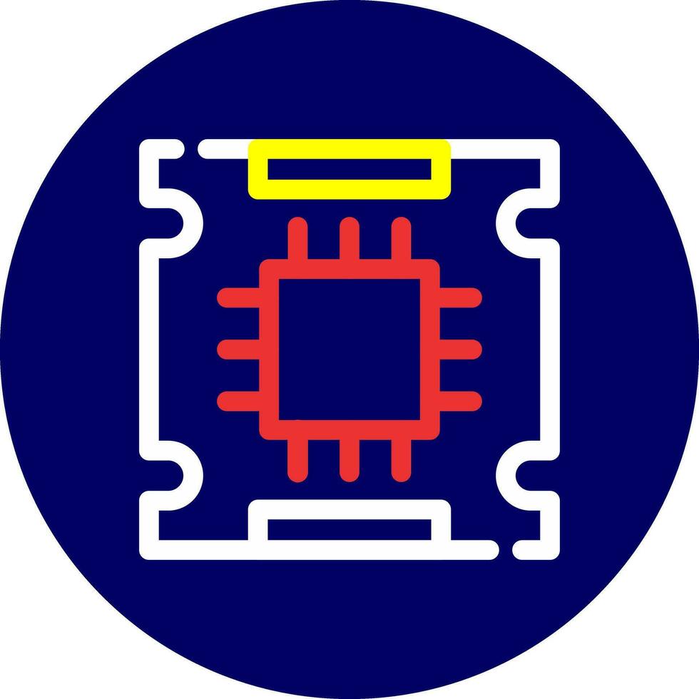 Processor Creative Icon Design vector