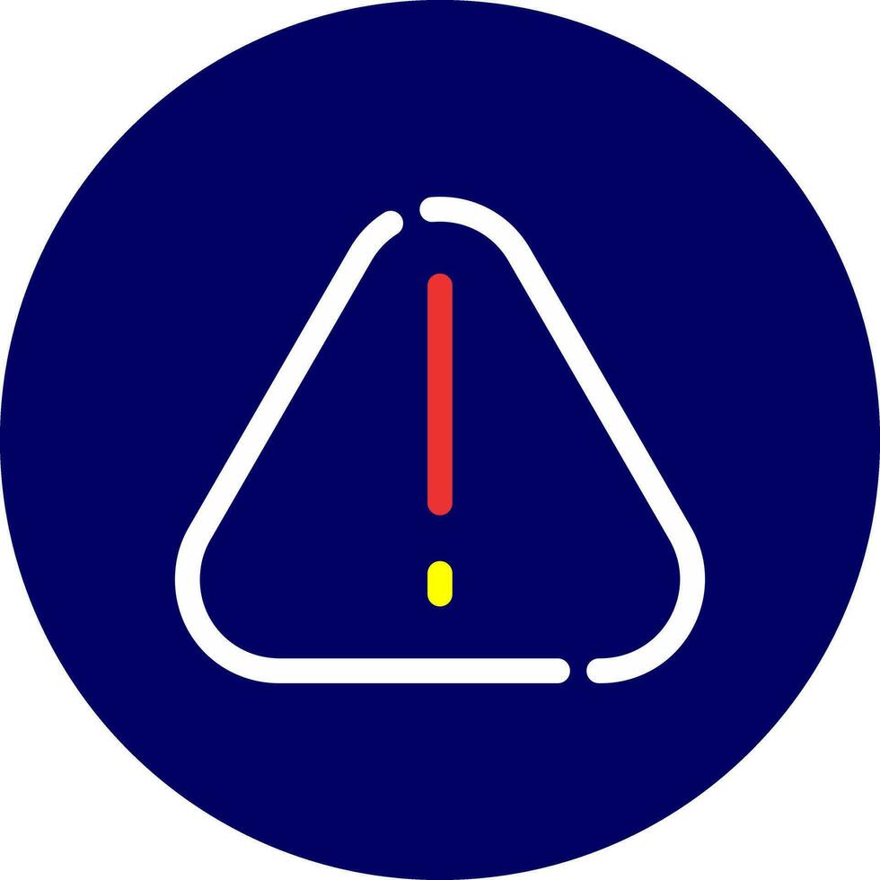 Warning Creative Icon Design vector