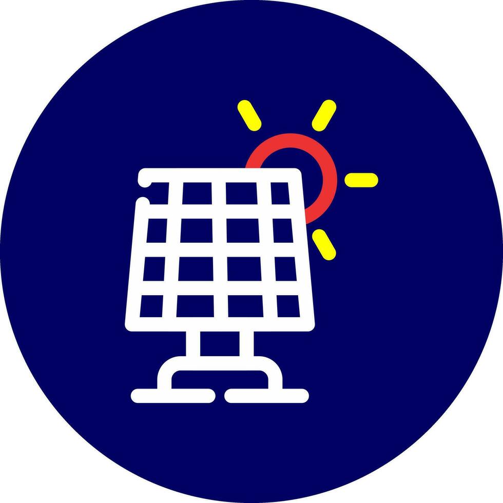 Solar Panel Creative Icon Design vector