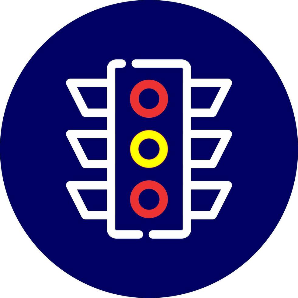 Traffic Light Creative Icon Design vector