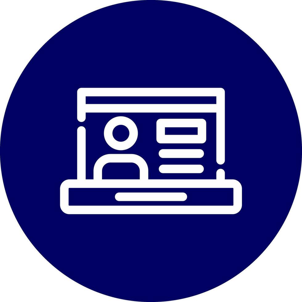Online Class Creative Icon Design vector