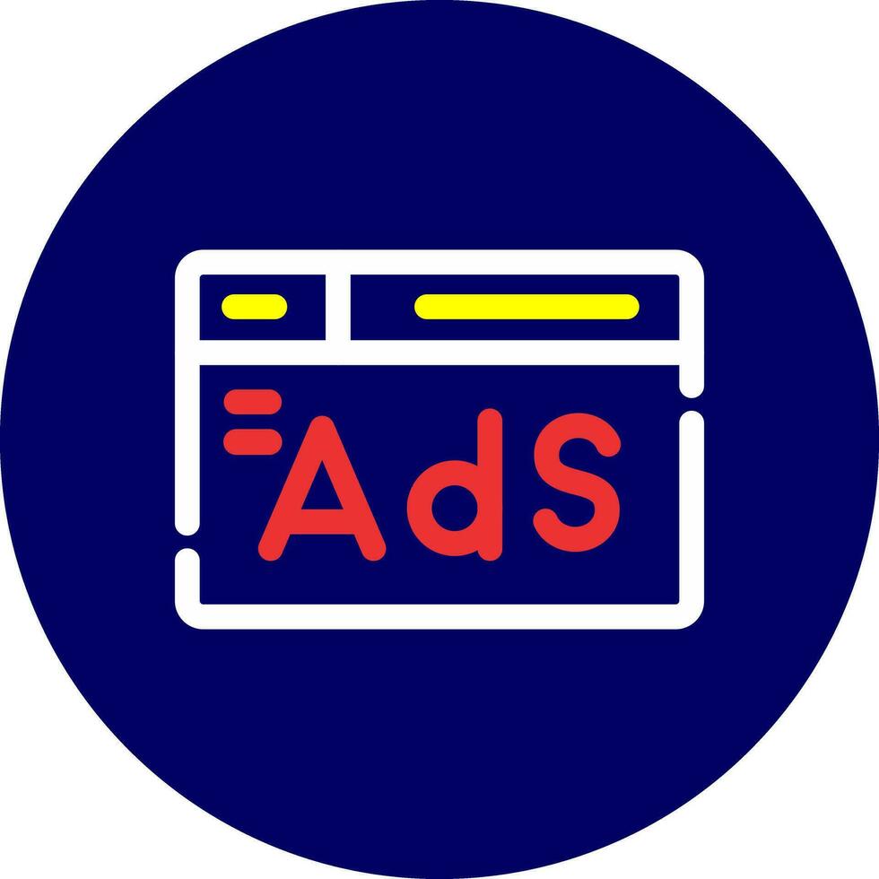 Advertising Creative Icon Design vector